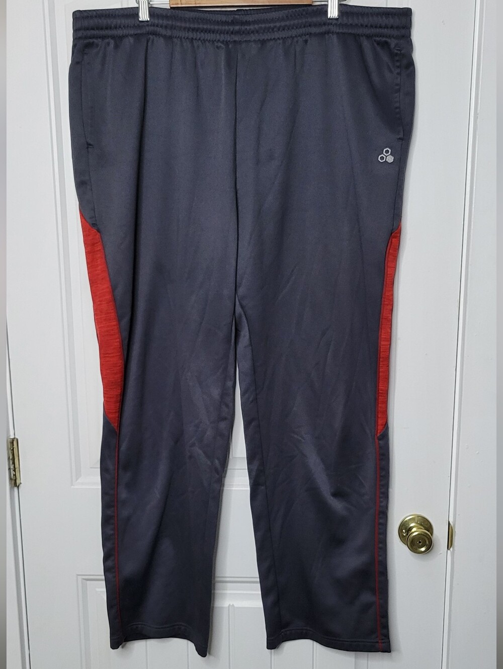 tek gear Gray Joggers with Red Side Panels